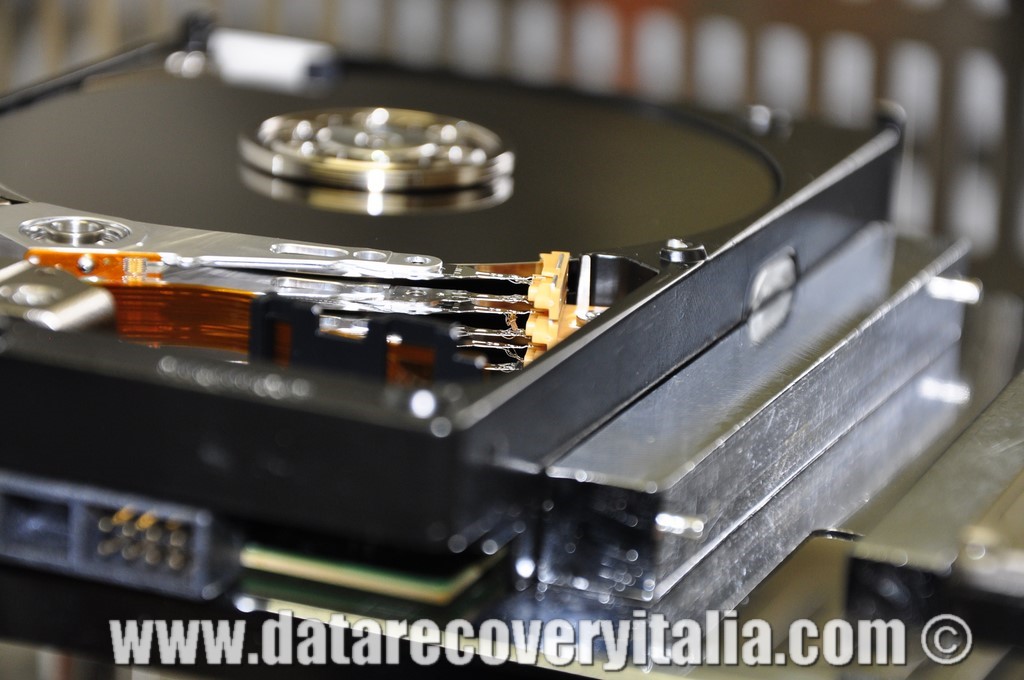 particolare testine hard disk